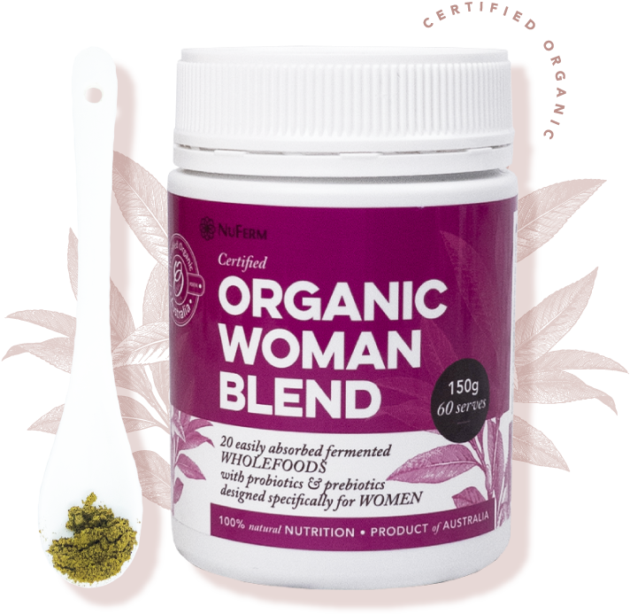 Nuferm's Organic Woman Probiotic & Prebiotic Blend